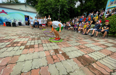 Весёлые старты в нашем лагере!